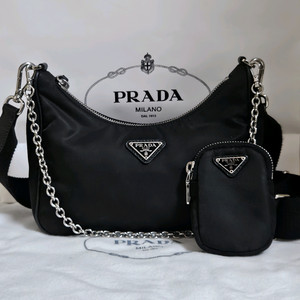 프라다 리나일론 테수토 호보백 블랙