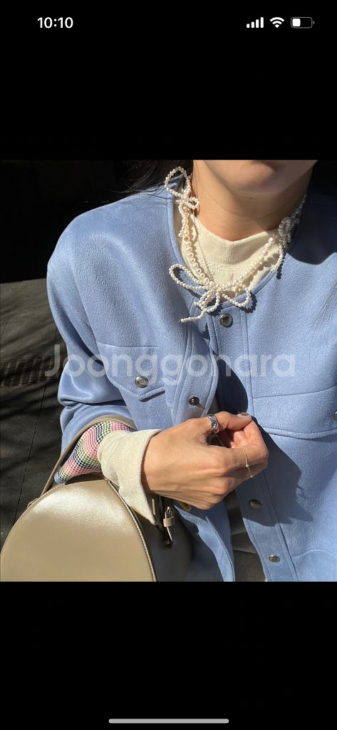 코스모폴리탄줄라이 스웨이드 자켓--1