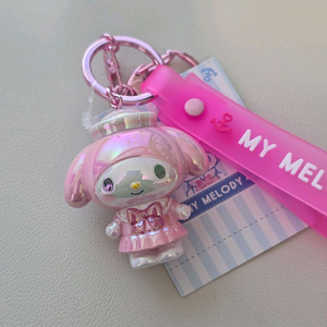 산리오 3D 홀로그램 키체인 키링 (마이멜로디 / 헬로키티 / 쿠로미)