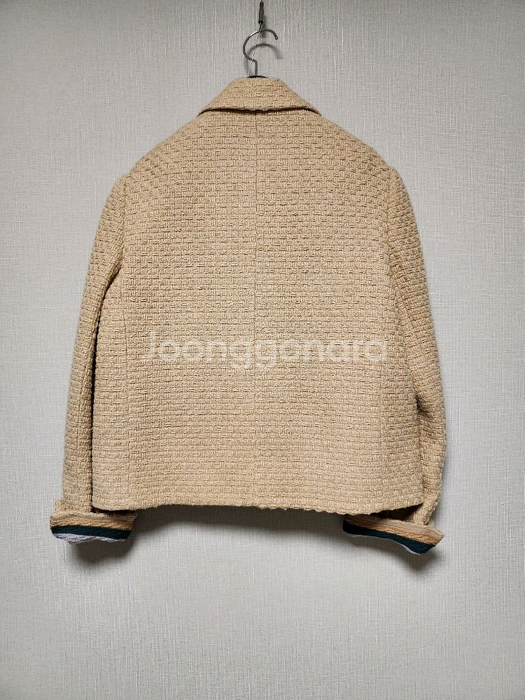 지컷트위드 크롭 자켓--1