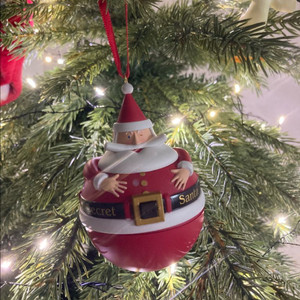 빈티지 크리스마스 오너먼트 산타 케이스 트리 장식