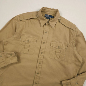 XL(105) 폴로랄프로렌 피셔코튼 셔츠 베이지