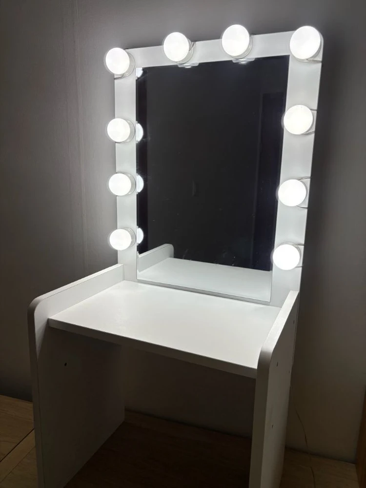 LED 조명 화장대 세트 이미지