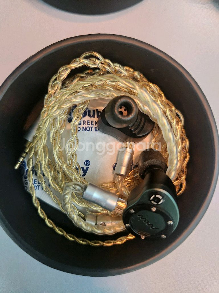 순금도금순은선 커스텀 이어폰 케이블 판매--0