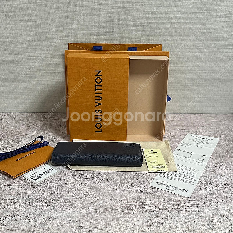 [풀구성] 루이비통 에어로그램 브라짜 월릿 장지갑--8