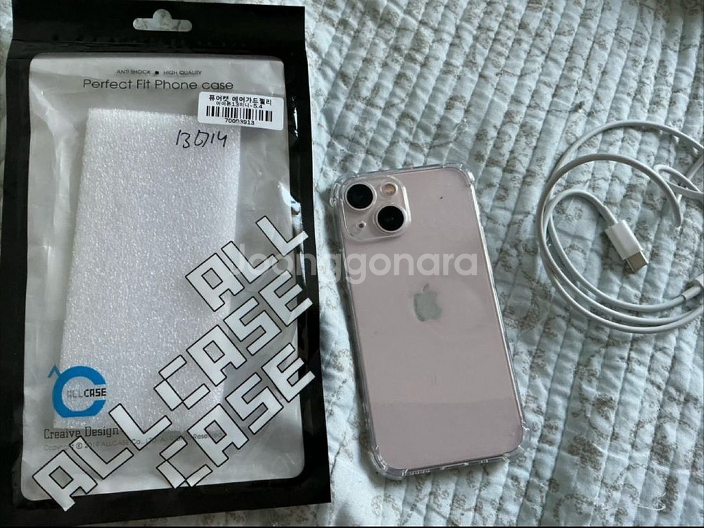 택포)아이폰 13미니 핑크 128기가팝니다--0