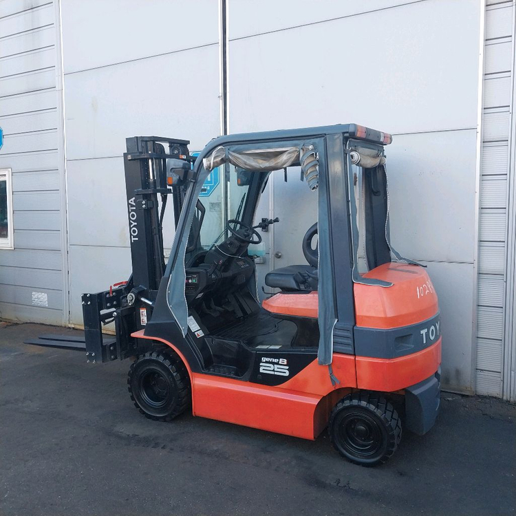 2.5톤 전동지게차 도요다 회전포크장착 자동발장착 2018년식--1