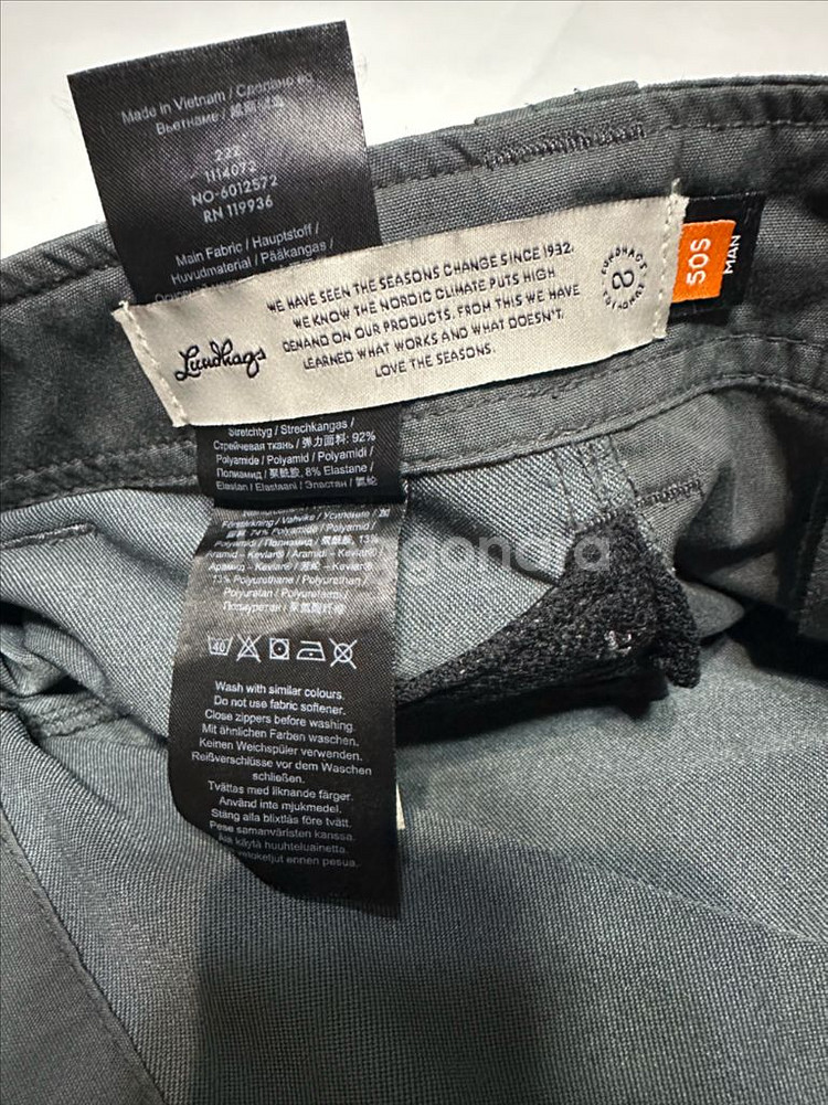 룬닥스 마케 팬츠 숏 그라나이트 차콜 eu50--3