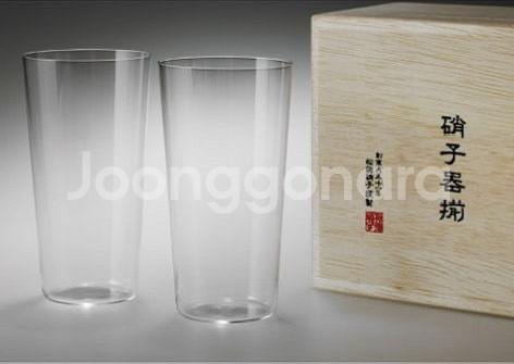 쇼토쿠 글라스 우스하리 맥주잔 L (미개봉 새상품)--0