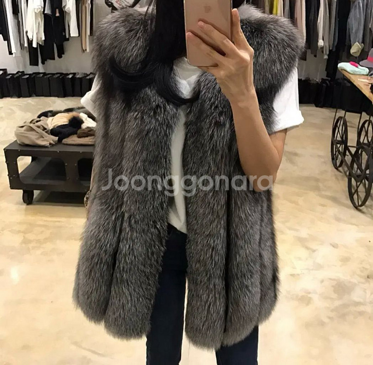 고급 퍼 베스트--0