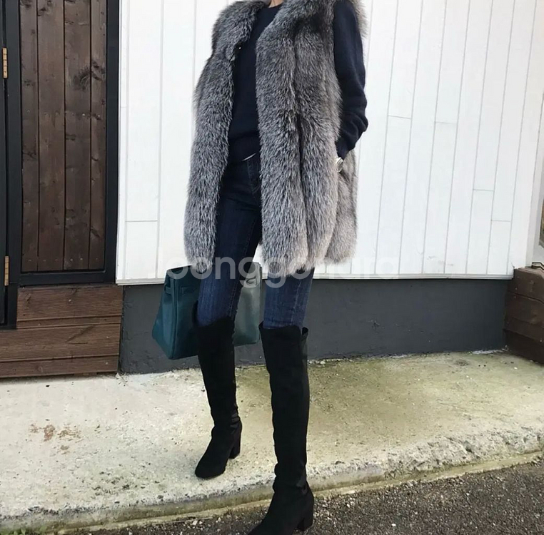 고급 퍼 베스트--4