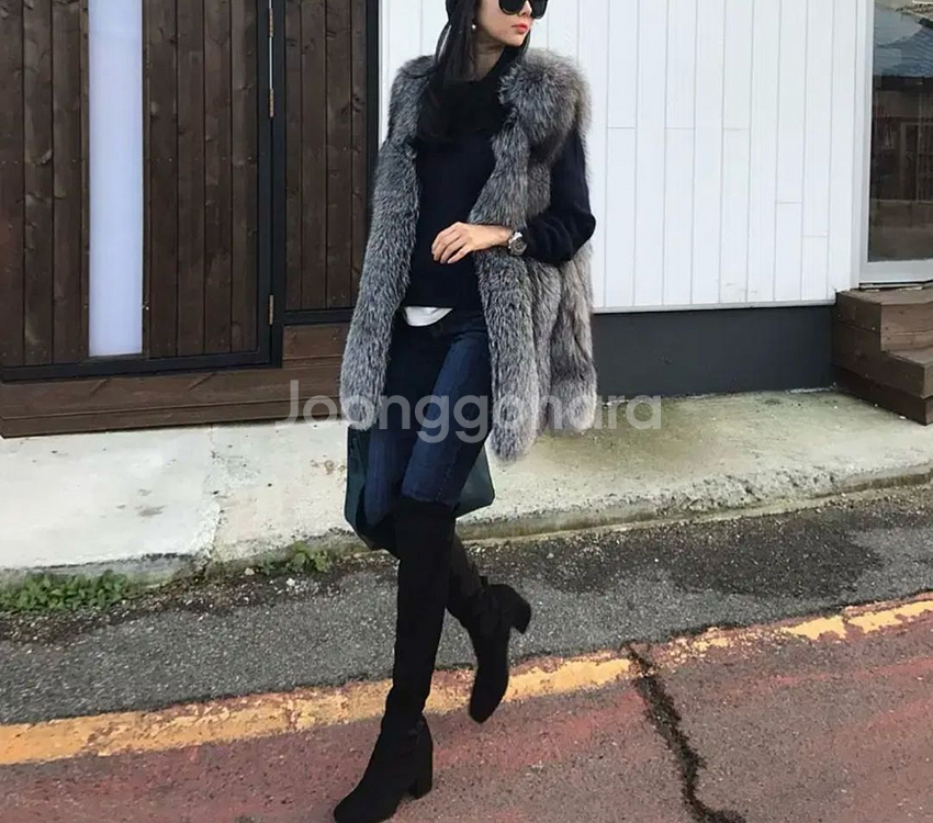 고급 퍼 베스트--7