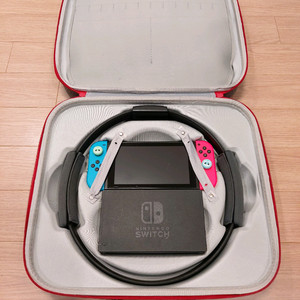 닌텐도스위치 네온블루레드 배터리개선판 +링피트어드벤처