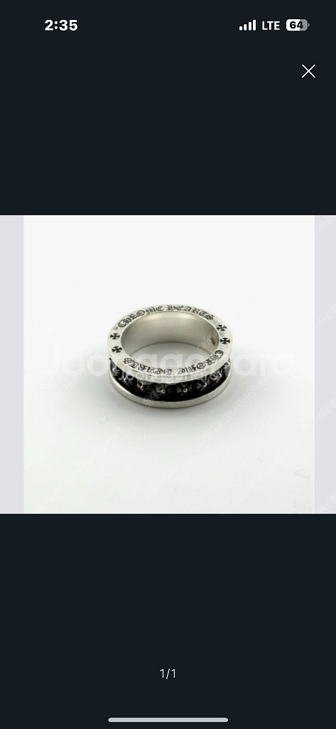 크롬하츠 미니플러스링 us6 새상품입니다--0