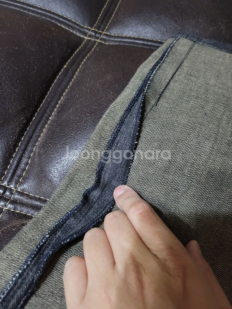 00s 리(LEE)블랙라이더스(일본생산) 연흑청 워싱진 L사이즈(무릎아래2/3 통수선)(빈티지 리바이스 90s)--8