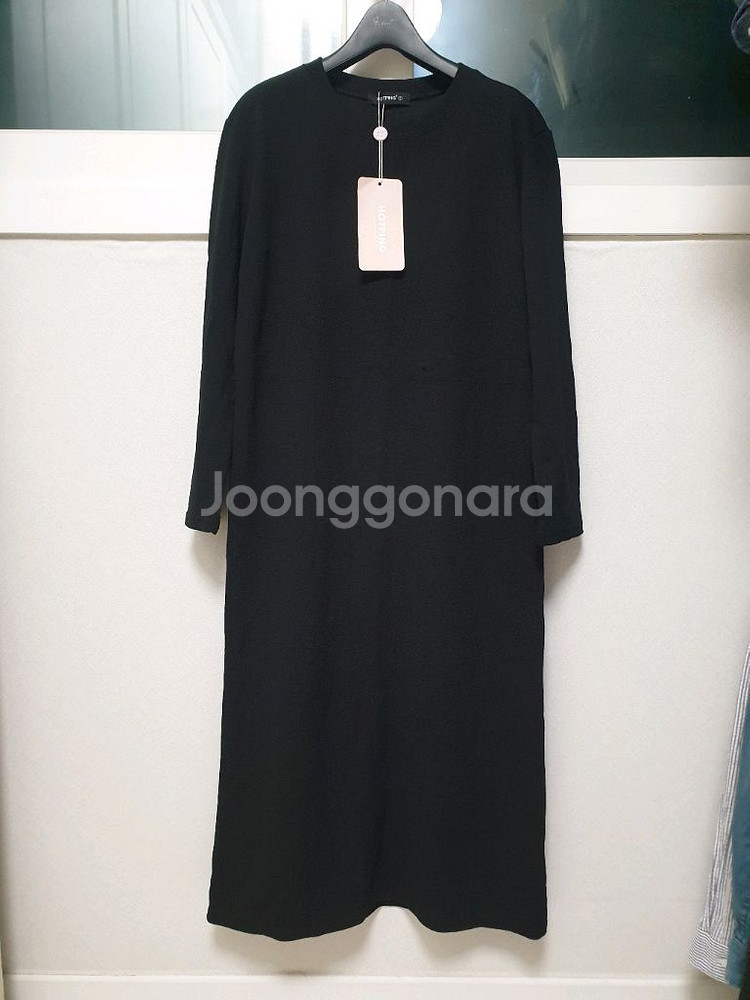 (새상품) 블랙 긴팔 원피스--0