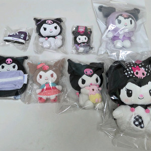 새상품) 산리오 쿠로미 인형 키링 8개 세트