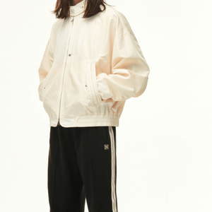 쿠어 샌티 나일론 오버사이즈 블루종 MA-1 자켓 리조트 크림 XL