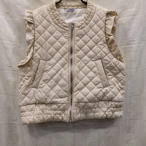 블루레이스 BLUREISS 퀼팅 프릴 조끼 55~66