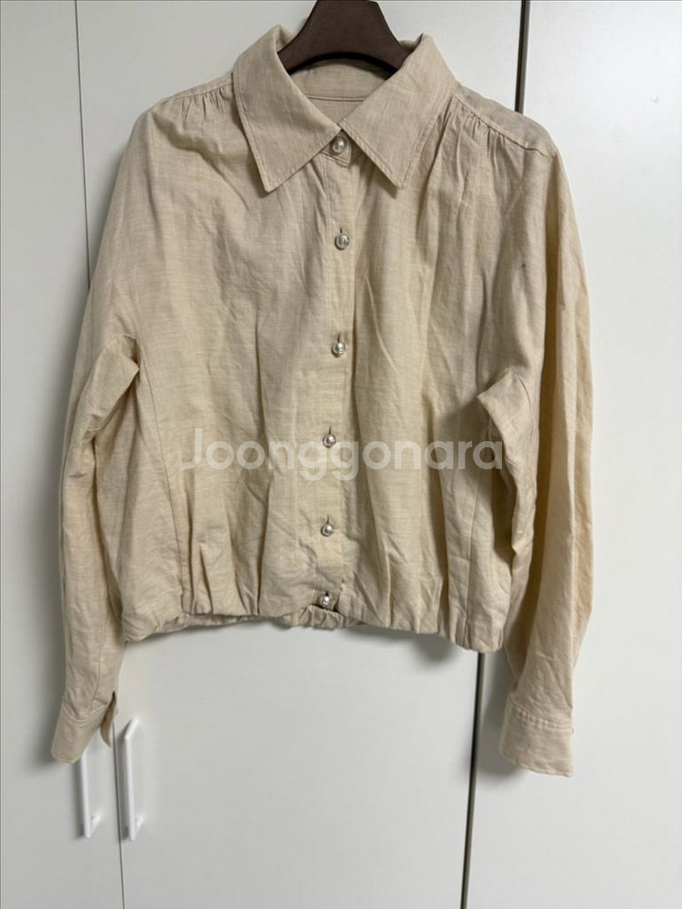 22 마인 진주 버튼 셔츠 한섬--0