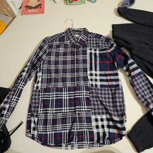 버버리 체크 셔츠 XL (105~110)