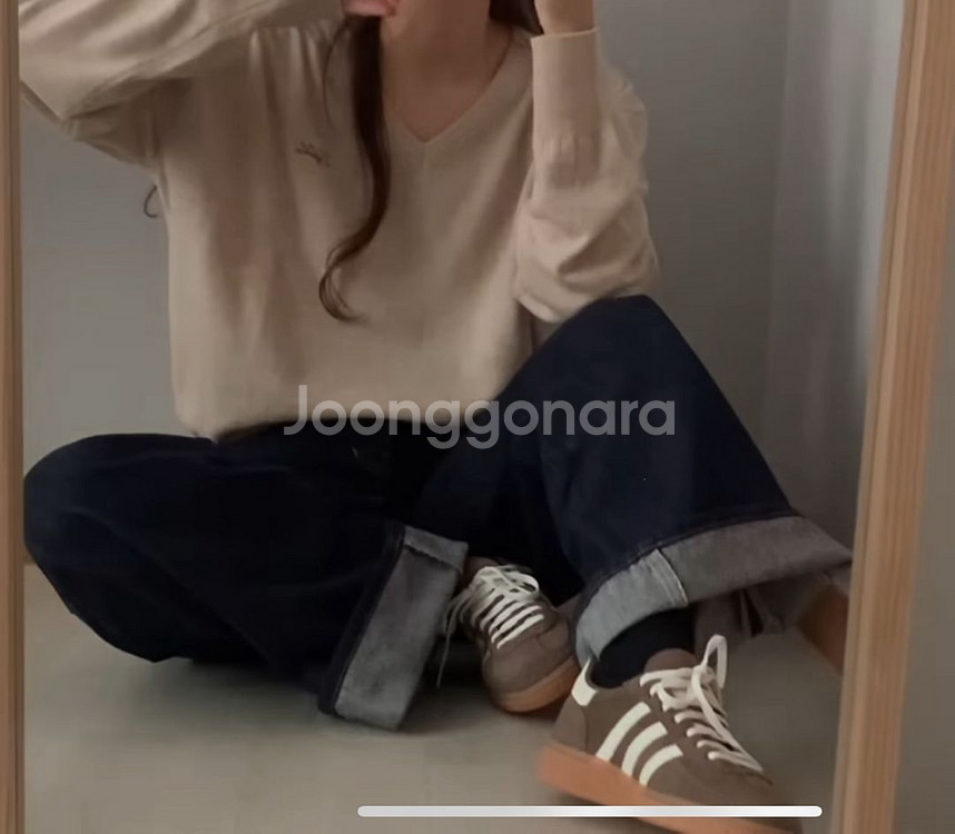 아디다스 핸드볼 스페지알 우먼스 브라운 225 새상품--1