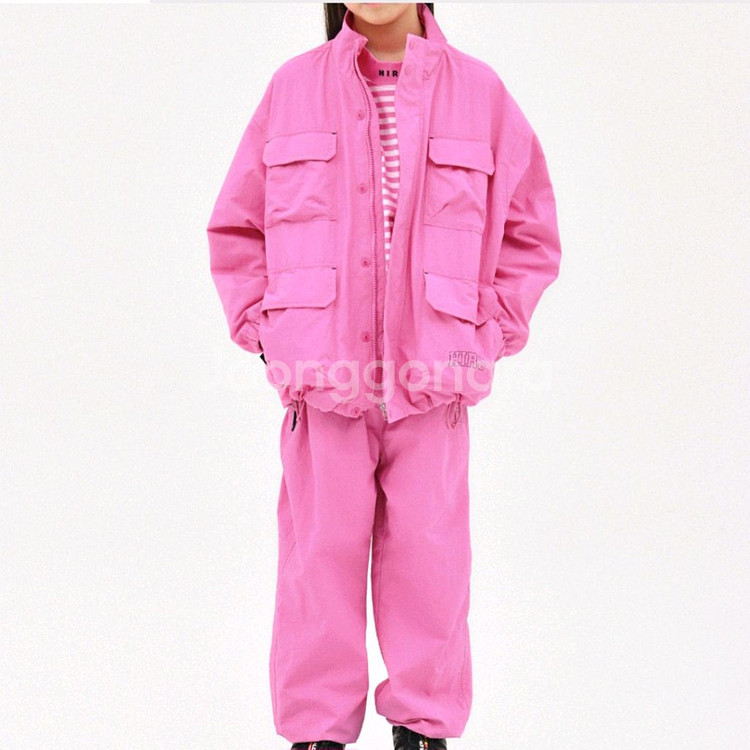 (새상품 상하의세트) HIRO 히로 블랭크 나일론 팬츠+윈드브레이커 자켓 130--0