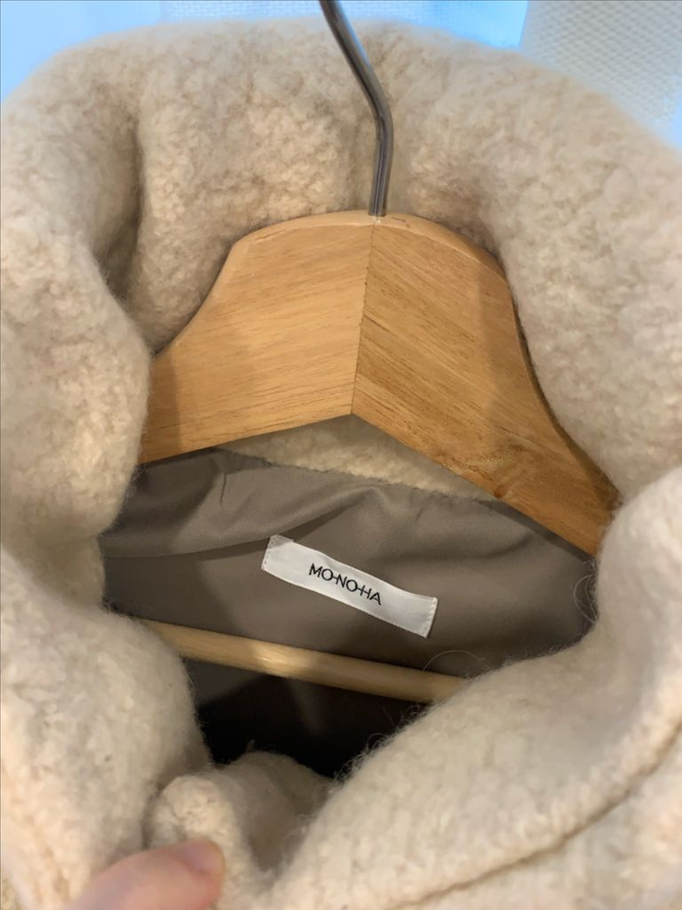 모노하 부클 숏패딩 (임현주착용, 아이보리) 이미지