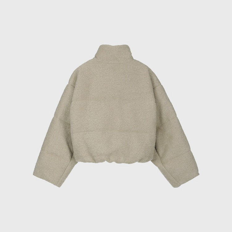 모노하 부클 숏패딩 (임현주착용, 아이보리) 이미지