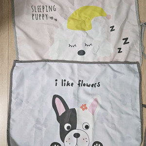 강아지 캐릭터 침대커버 세트