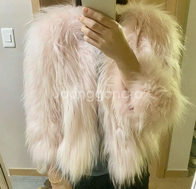 밍크 퍼 베스트--1