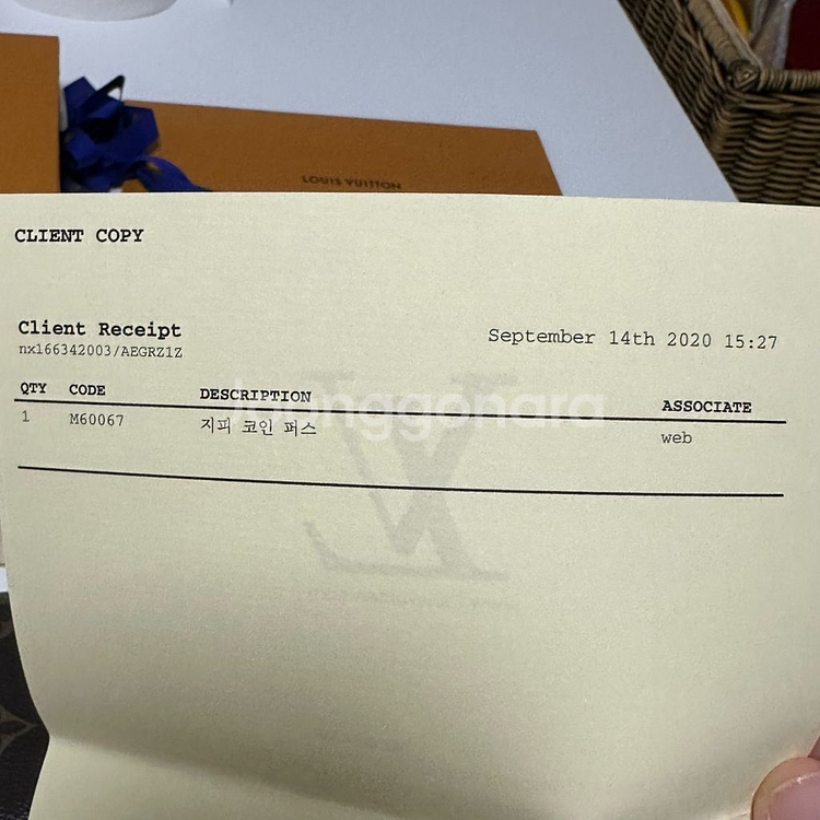 루이비통 지피 코인퍼스 반지갑--1