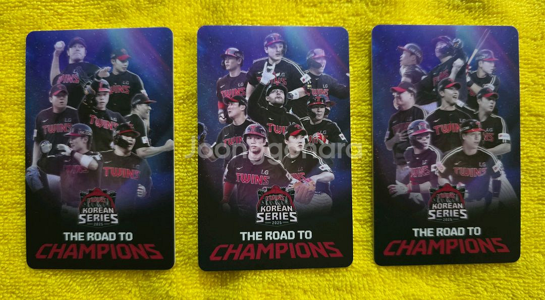 엘지트윈스 한국시리즈 포토카드 3장 일괄--0