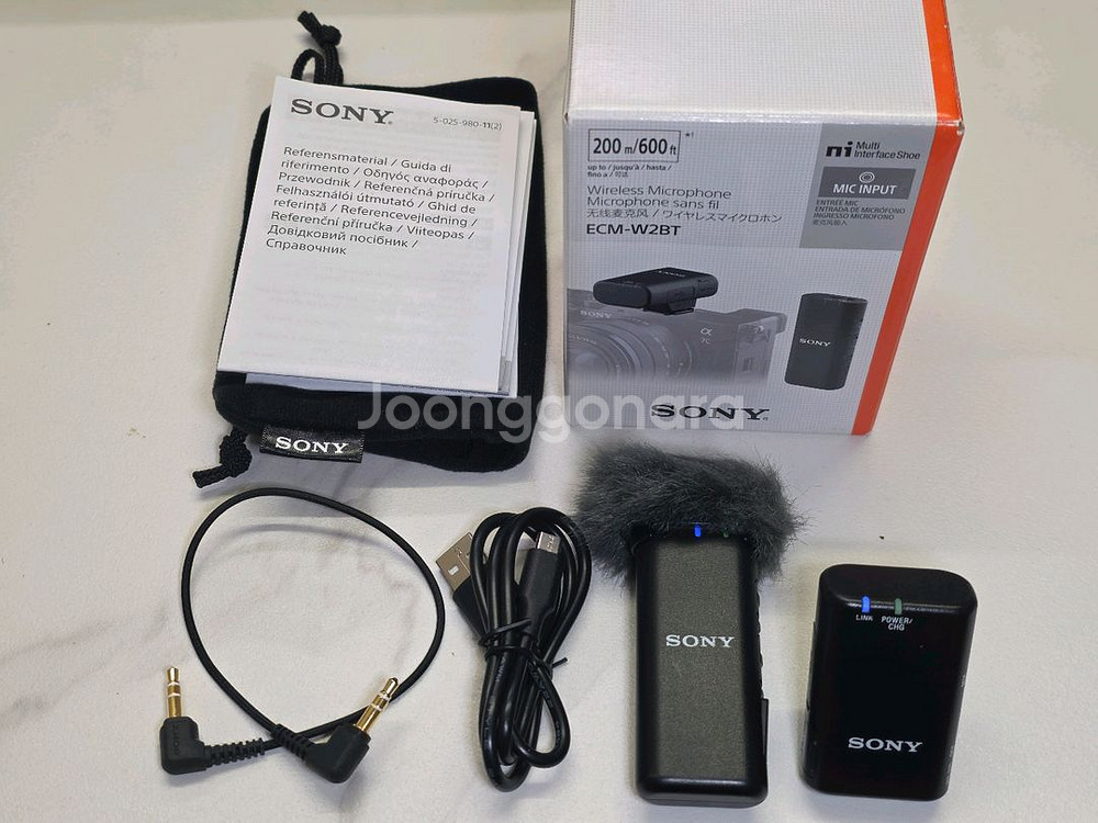 소니 ECM-W2BT 무선 마이크 세트--0