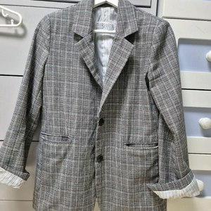 플란넬 블레이저 재킷