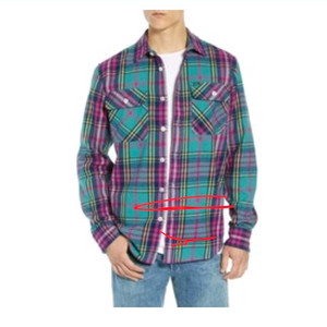 오베이 체크 셔츠