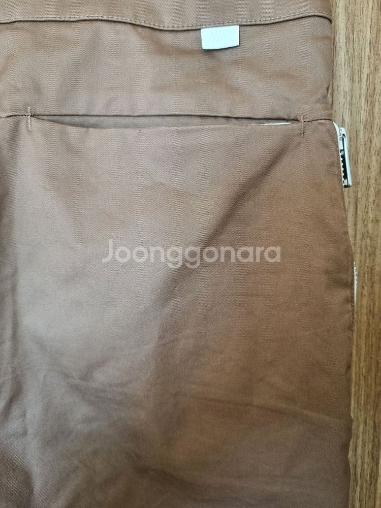NIKE 나이키 스포츠웨어 테이퍼드 핏 브라운 면바지 L사이즈 허리 32사이즈 팬츠 판매합니다~!--4