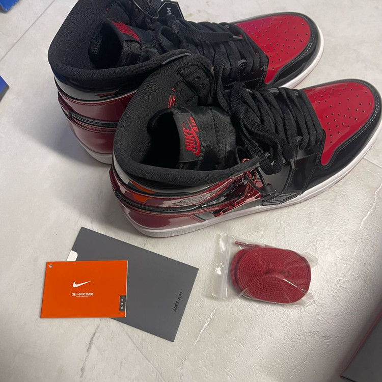 나이키 에어조던1 하이 페이턴트 브레드 (280)--1