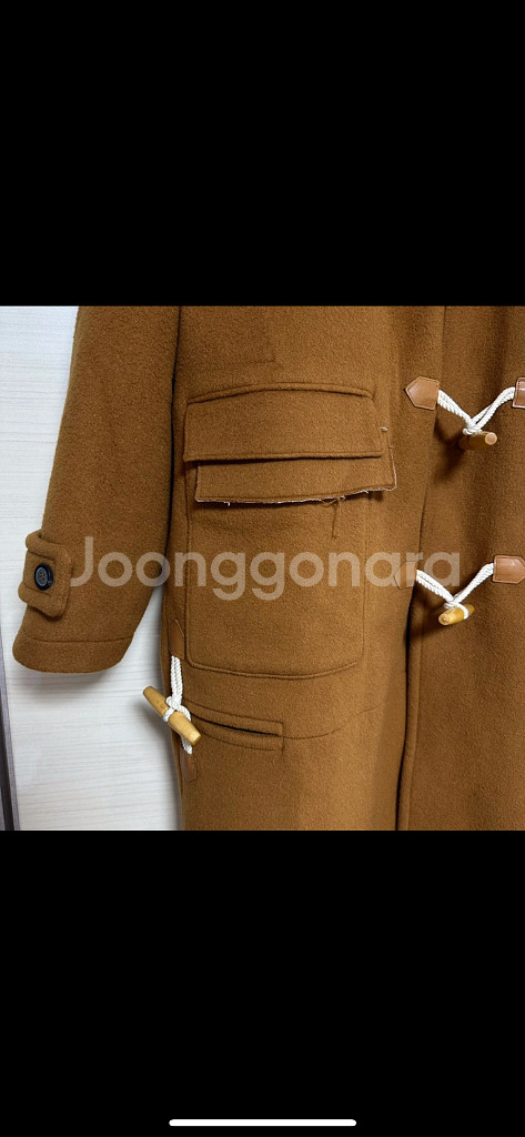 아더에러 카멜 더플 코트--4