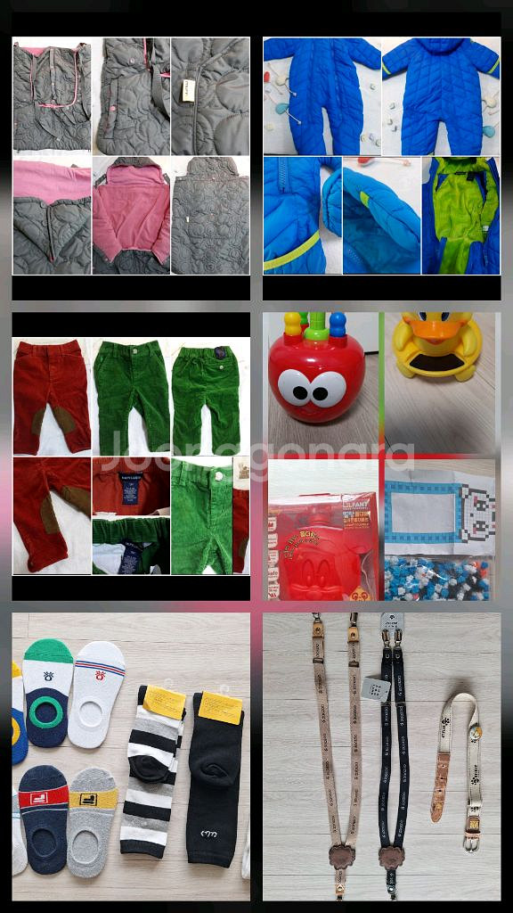 육아용품( 에르고아기띠워머.시트.베개..물병.카시트.아기옷.물온도계(영어카드. 원목 교구.동화노래CD)장난감/일괄--1