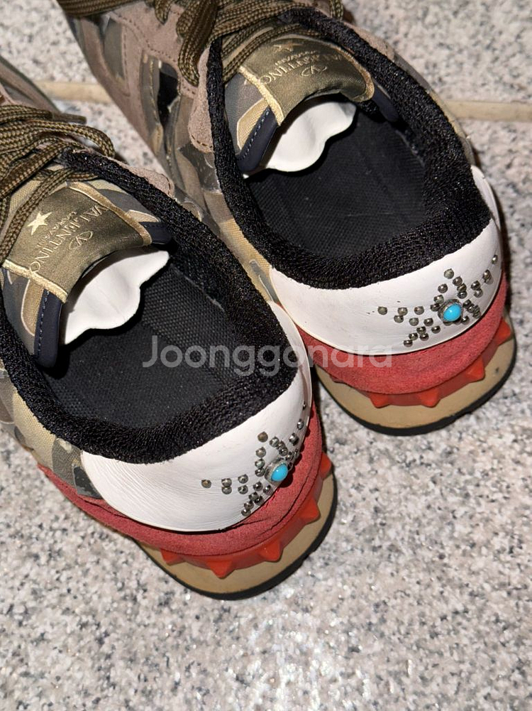 발렌티노 가라바니 락러너 카모 스니커즈 41 260 사이즈--2