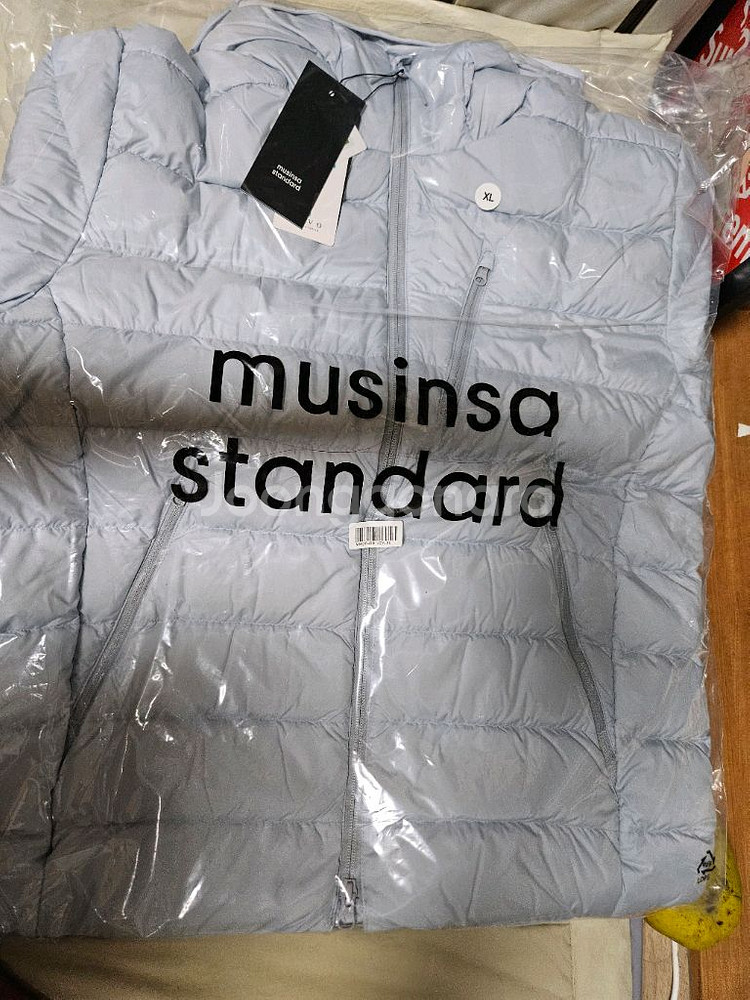 무탠다드 시티 레저 패딩 클라우디 블루 XL 새상품--1