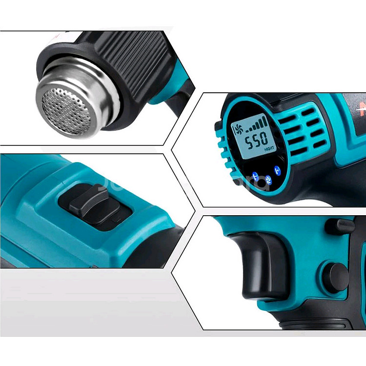 무선 열풍기 대용량 배터리 2개 풍량 ,온도 조절 기능--5