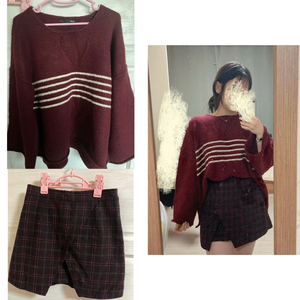 미쏘 루즈핏 니트/ 스커트 (66-77)