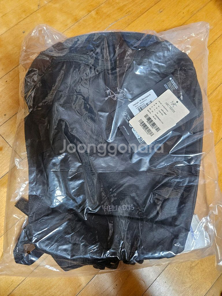 아크테릭스 헬리아드 15L 백팩 블랙 새상품--0