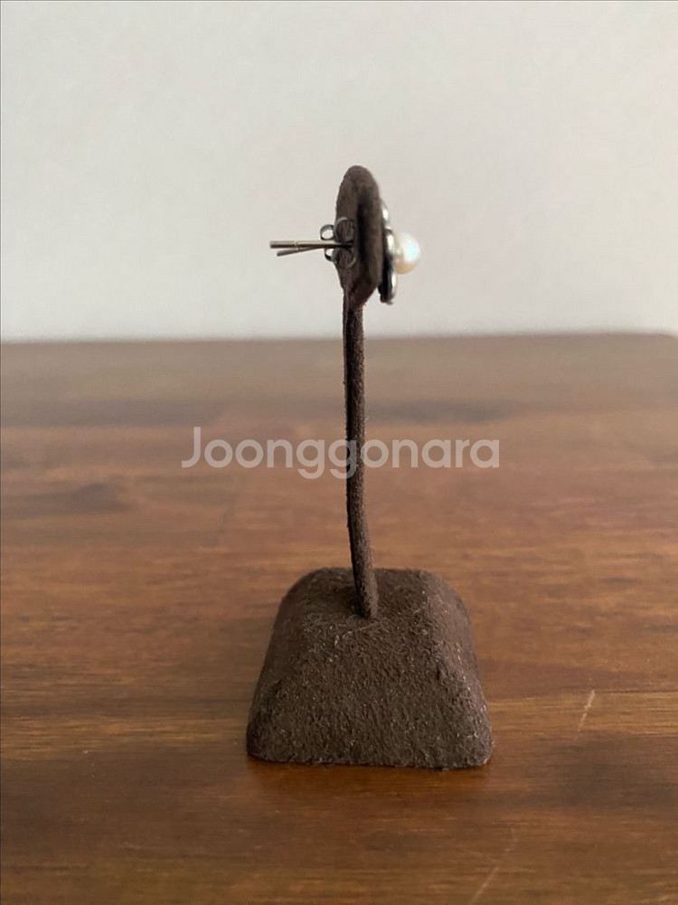 플라워모티브 담수진주 실버 귀걸이(925)--7