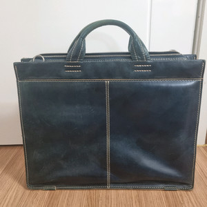 일제 fossil 빈티지 네이비 가죽 서류 가방