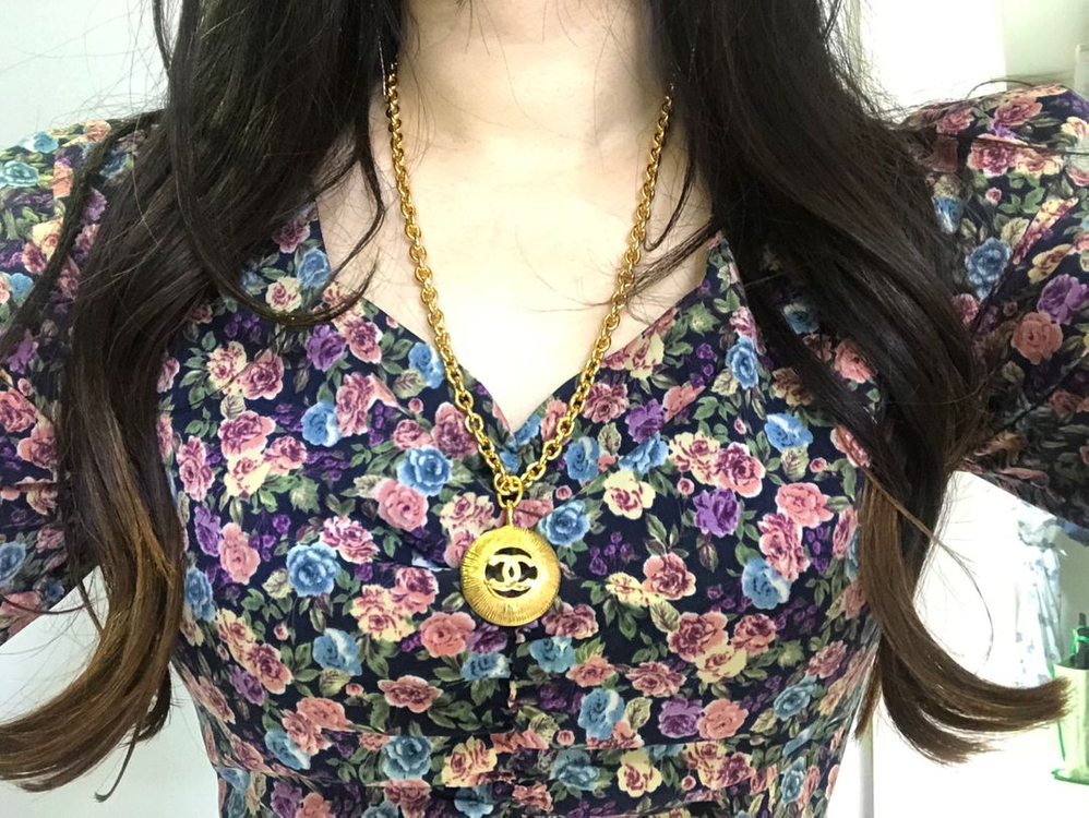 샤넬빈티지목걸이 급처분 24K 금도금 정품감정서 명품목걸이 직접배달 이미지