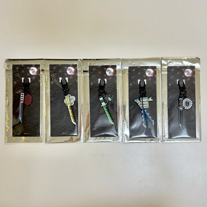 귀멸의칼날 일륜도 키링 5종 세트