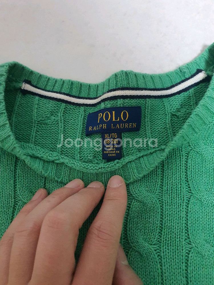 [정품] 폴로 빅보이즈 케이블 니트_ XL--2
